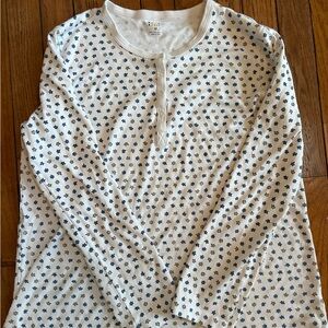 Roller Rabbit Cream and Blue Pajama Set